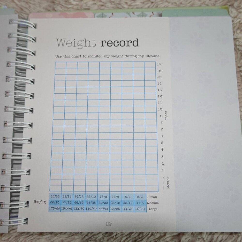 My Dog's Journal (scrapbook / baby book for dogs), Spiral, Hard Cover, NWT - Picture 10 of 11